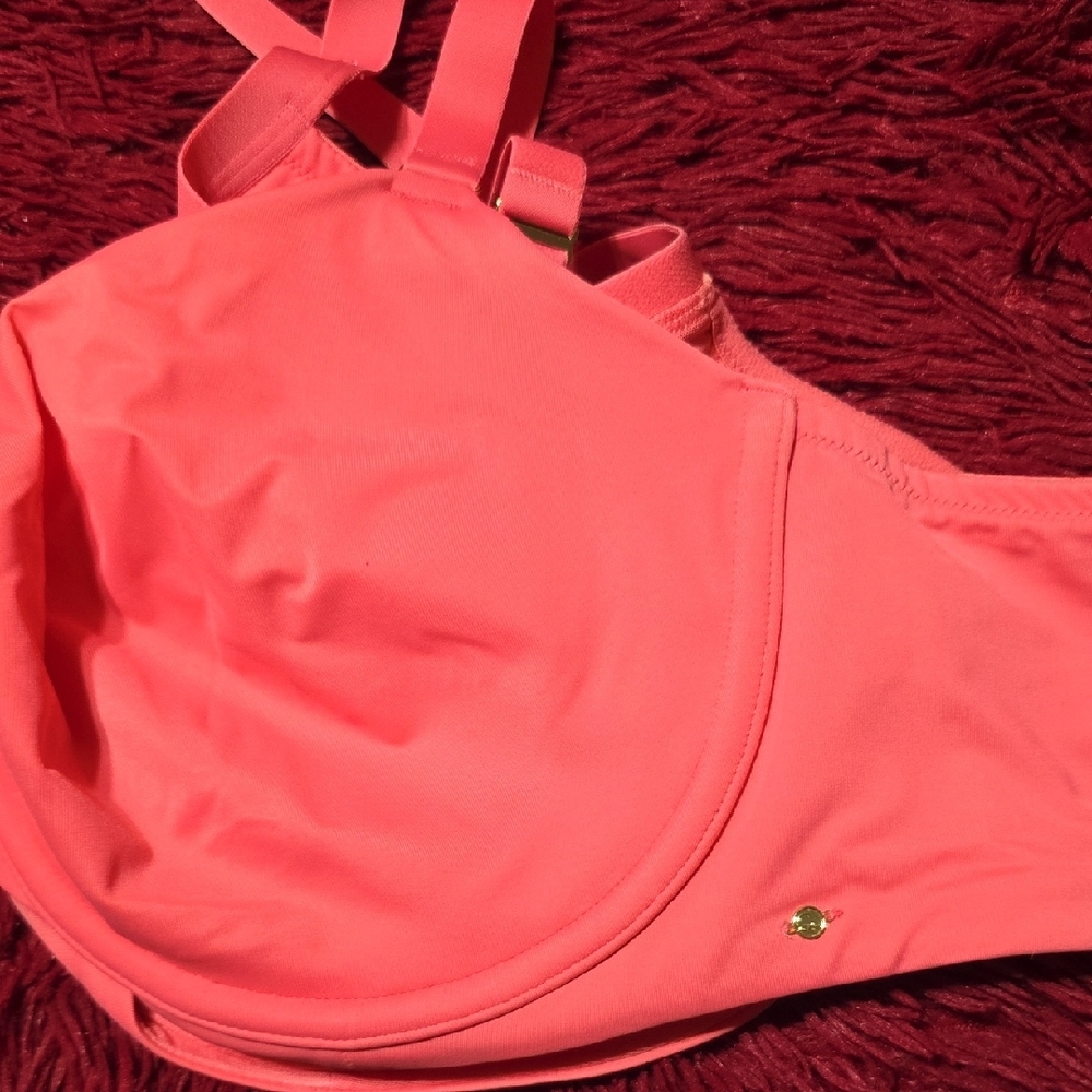 Cacique Pink T-Shirt Bra with Molded Cups - Picture 4 of 6